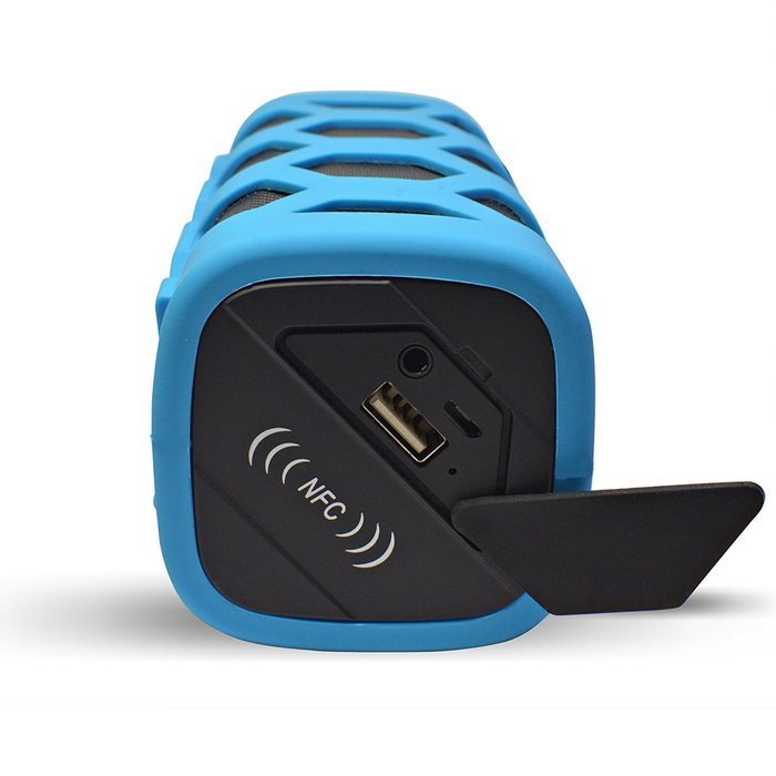 MediaBug Summit Rugged Water-Resistant/Waterproof Portable 10W Wireless Outdoor Bluetooth Speaker with Power Bank... N8