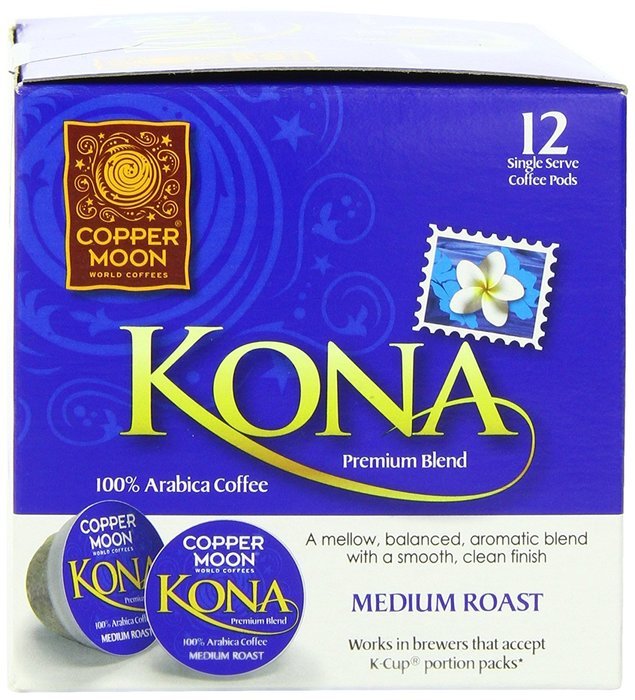 Copper Moon Kona Blend Single Cup Pod, 40 Count for Keurig K-cup Brewers N34