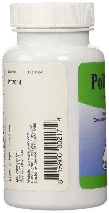 PollenAid Flower Pollen Extract by Graminex - 200 Tablets