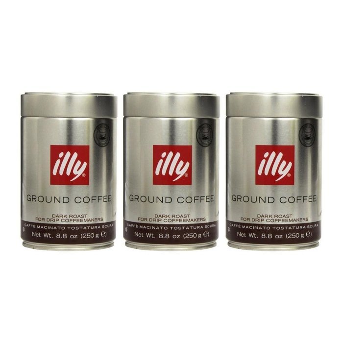 illy Caffe Scuro Drip Grind (Dark Roast, Brown Band), 8.8-Ounce Tins (Pack of 2) N4