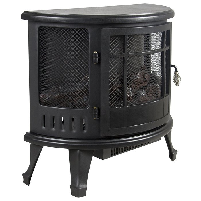 Portable Electric Fireplace Stove Heater Realistic Flame Corner Unit Modern - P2