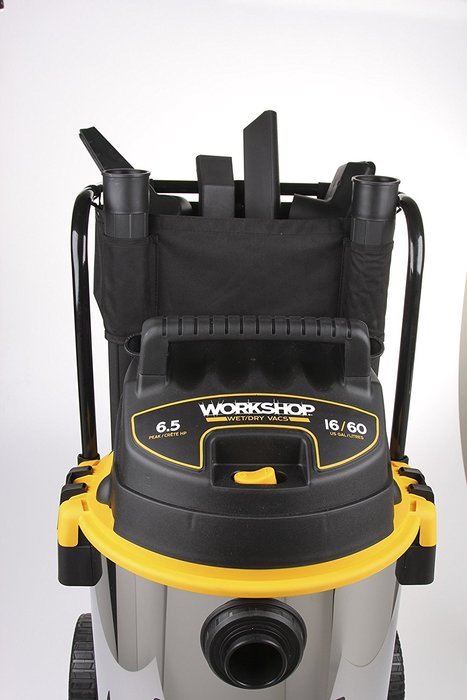 WORKSHOP Wet/Dry Vacs WS1600SS Stainless Steel 6.5-Peak Wet Dry Vacuum ...
