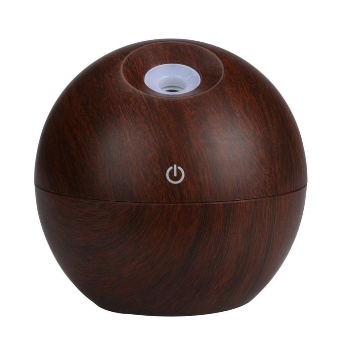 AutumnFall LED Touch Aroma Ultrasonic Humidifier USB Essential Oil Diffuser Air Purifier (Brown) N13