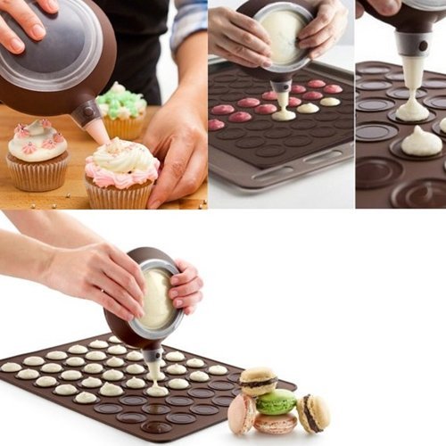 Baking Sheet Sets Set of Macaron Macaroon Baking Mat Cake Decorating Pen Muffin Pastry Sheet