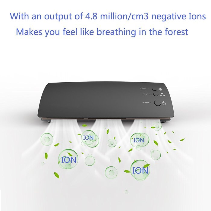 HAYATA Portable Car Air Purifier,Ionizer,Ionic Air cleaner, Car Air Freshener and Order Eliminator removers cigarettes... N6