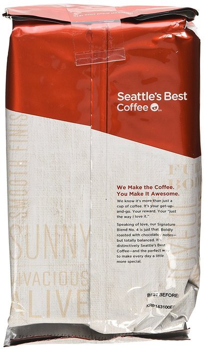 Seattle's Best Level 4 Medium Dark & Rich Ground Coffee 32 Oz. Bag (Pack of 2) N2