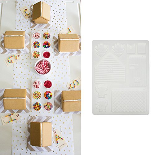 DIY Decor Tool Christmas House Cake Mold Chocolate Baking Mould Pudding Jelly shopping N9