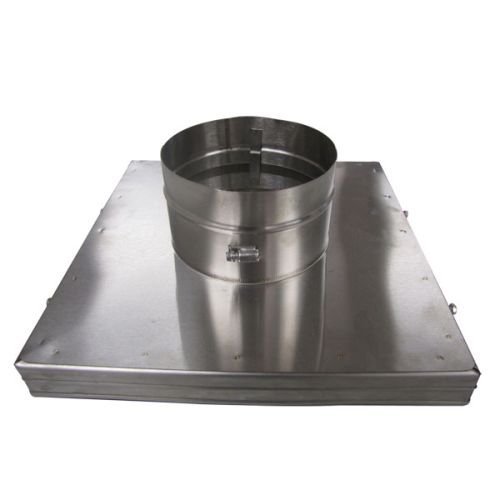 HomeSaver 4" UltraPro/Pro 13" x 13" 304 Alloy Terra Cotta CollarPlate