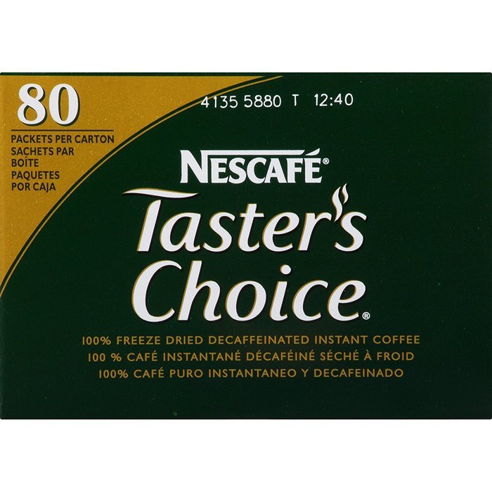 Nescafe Coffee, Taster's Choice Decaf Stick Pack, 4.79 Ounce Package, 80 Count N14