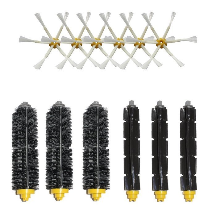 Hongfa Irobot Roomba Brush Kit 6-armed Side Brush, Flexible Beater Brush and Bristle Brush for Irobot Roomba 700... N10