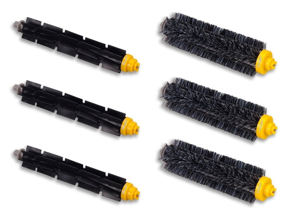 Hongfa Irobot Roomba Brush Kit 6-armed Side Brush, Flexible Beater Brush and Bristle Brush for Irobot Roomba 700... N11