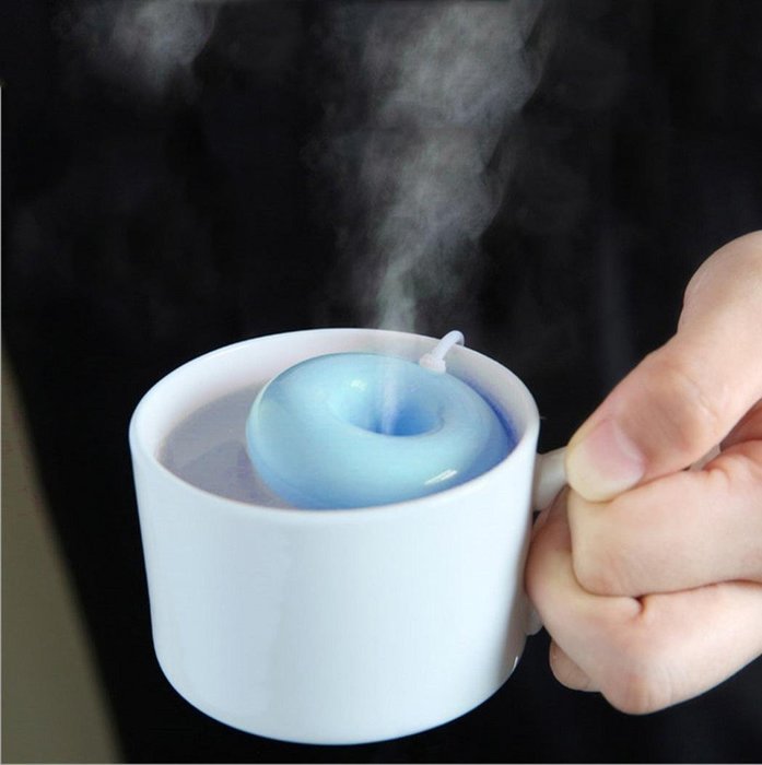 Ecosin Cool Mist Humidifier - Premium Humidifying Unit with Whisper-quiet Operation, Home Office Mini USB Donuts...