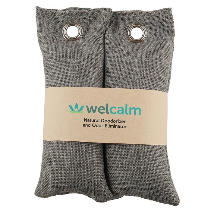 Welcalm Natural Deodorizer and Odor Eliminator &ndash; Activated Charcoal Smell Absorber for Shoes, Boxing Gloves and... N2