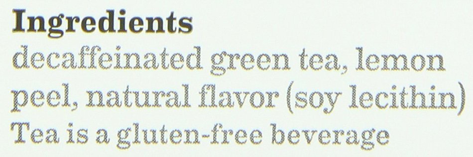 Bigelow Decaffeinated Green Tea with Lemon, 20-Count Boxes (Pack of 6) N4