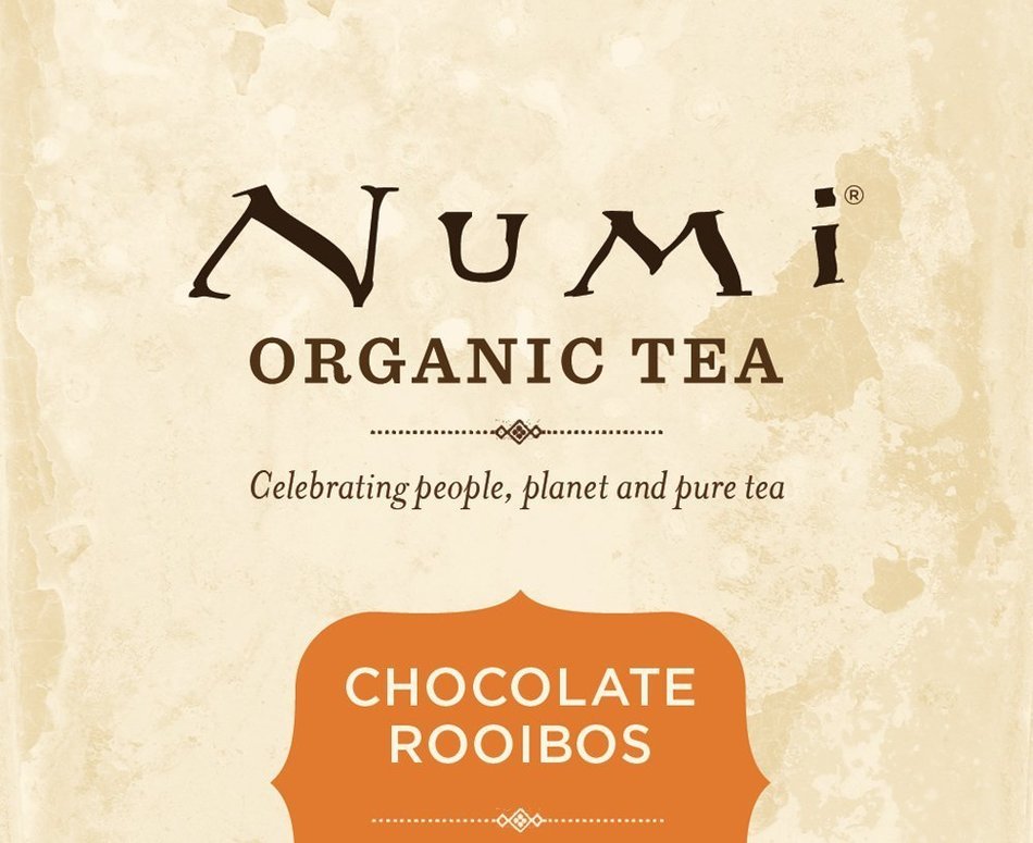 Numi Organic Indulgent Tea, Chocolate Rooibos, Caffeine Free Herbal Teasan, 12 Count Tea Bags (Pack of 3) N10