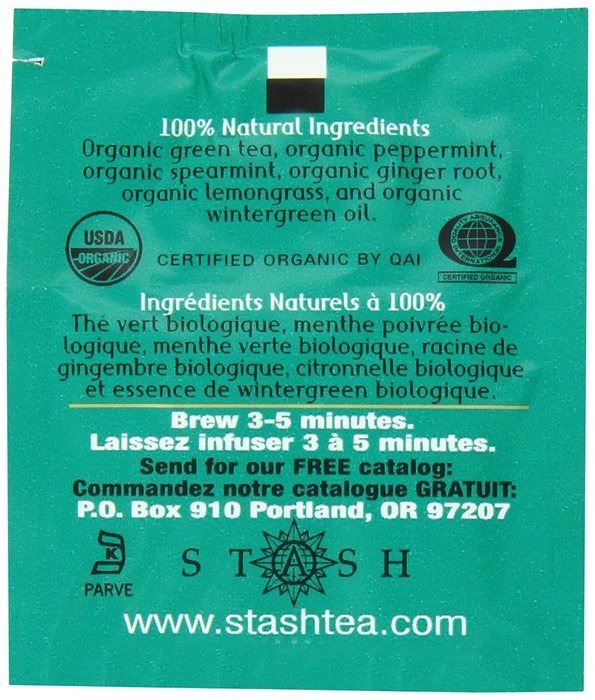 Stash Tea Premium Green Tea, 100 Count Box of Tea Bags in Foil N39