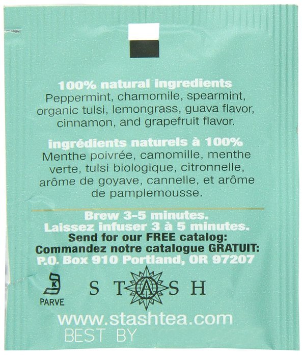 Stash Tea Premium Green Tea, 100 Count Box of Tea Bags in Foil N41