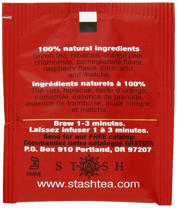 Stash Tea Premium Green Tea, 100 Count Box of Tea Bags in Foil N43