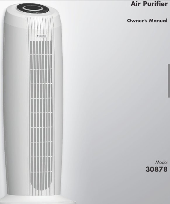 Hunter Total Air Purification Air Purifier 30878 White N2