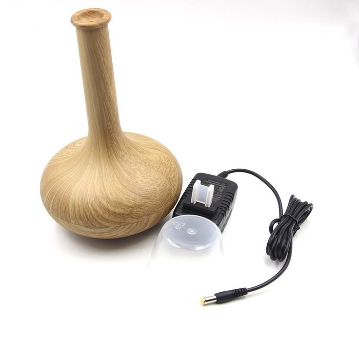 Yontree Essential Oil Diffuser Classic Wood Grain Ultrasonic Humidifier Ancient Vase Sweet Humidifier for Home... N8