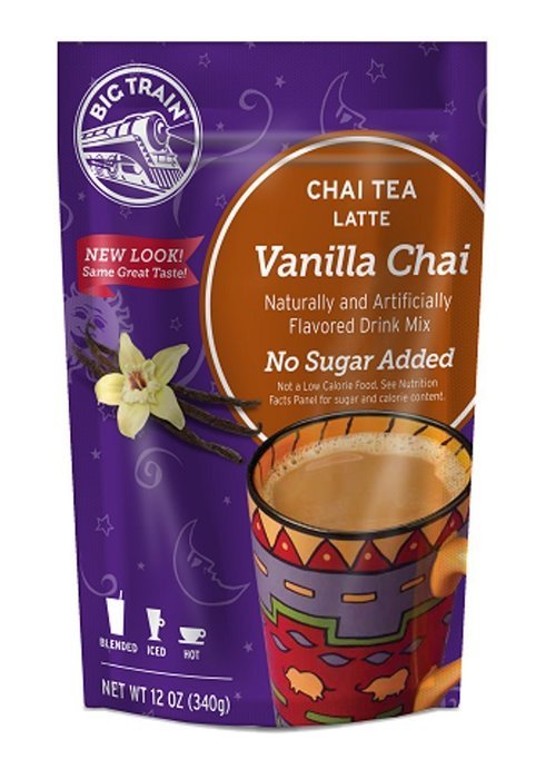 Big Train Chai Tea Latte, No Sugar Added Vanilla, 12 Ounce