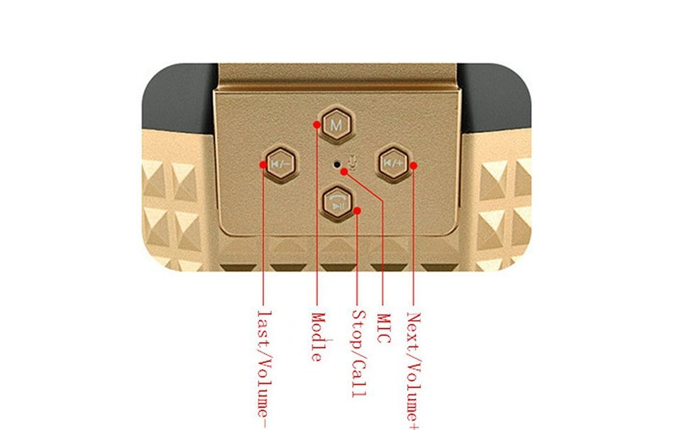 Smileto Smart Portable Wireless Bluetooth Speaker With Colorful LED Light, 4.0 Stereo, Support U-disk TF card,... N4