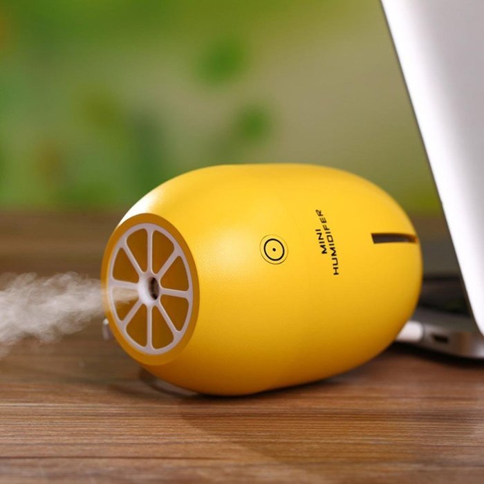 AutumnFall Portable USB Humidifier Air Purifier Steam Diffuser Mist Office Room (Yellow) N8