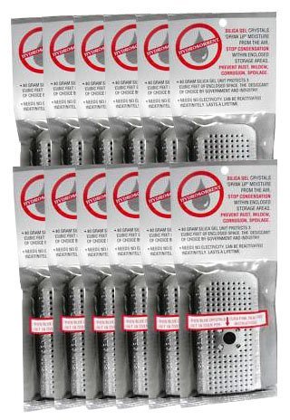 12 - Silica Gel - Hydrosorbent 40 Gram Canisters Desiccant Dehumidifying Drying Unit