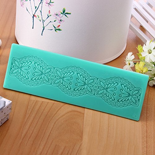 "Butterfly Lace Decorative Molds Fondant Silicone Cake Mould" shopping N5
