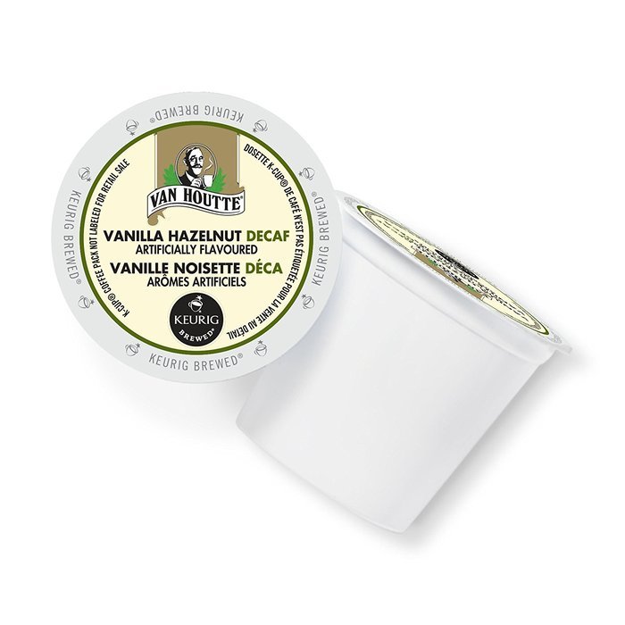 Van Houtte Vanilla Hazelnut Decaffeinated Coffee, 24-Count K-Cups for Keurig Brewers (Pack of 2) N2