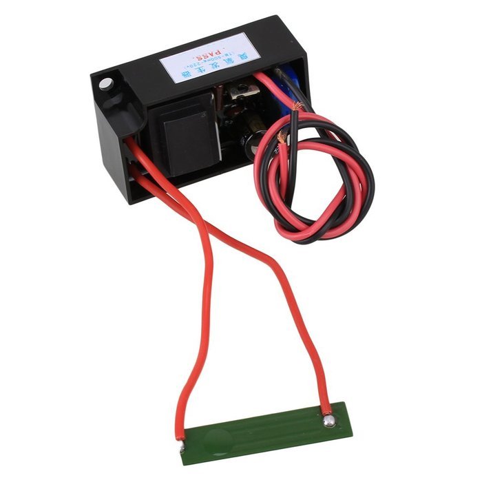 WEONE AC220V 500mg/hr Black Plastic Ozone Generator Ceramic DIY with Small Plate for Plant Air Water Purfier Cleaner N2