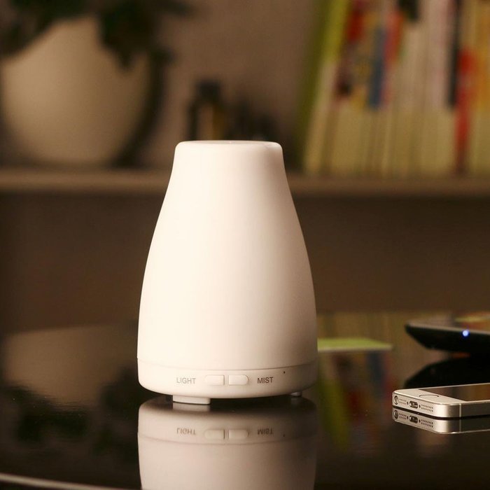 Leewa 100ml Multicolor LED Ultrasonic Portable Air Humidifier Atomizer Essential Oil Diffuser