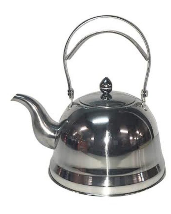 Stainless Steel Unique Tea Kettle 8 Cups (Silver)