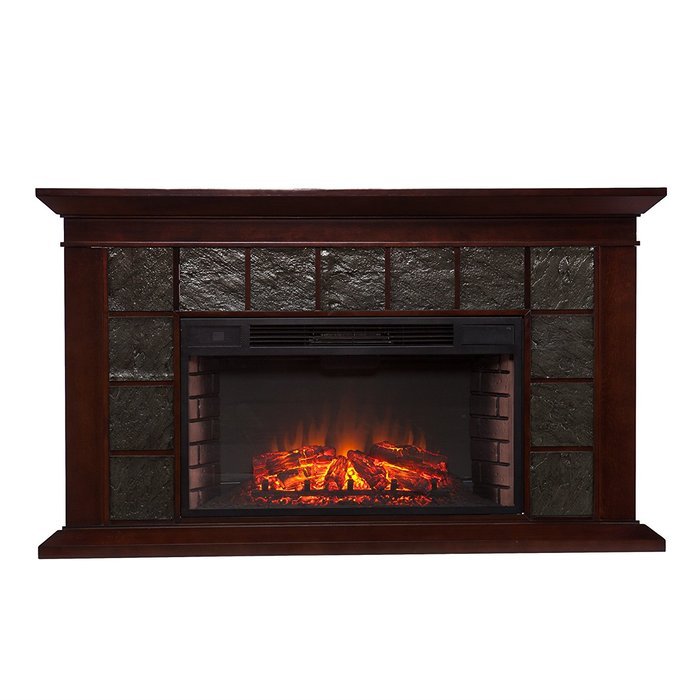 Newberg Electric Fireplace - Warm Brown Walnut N3