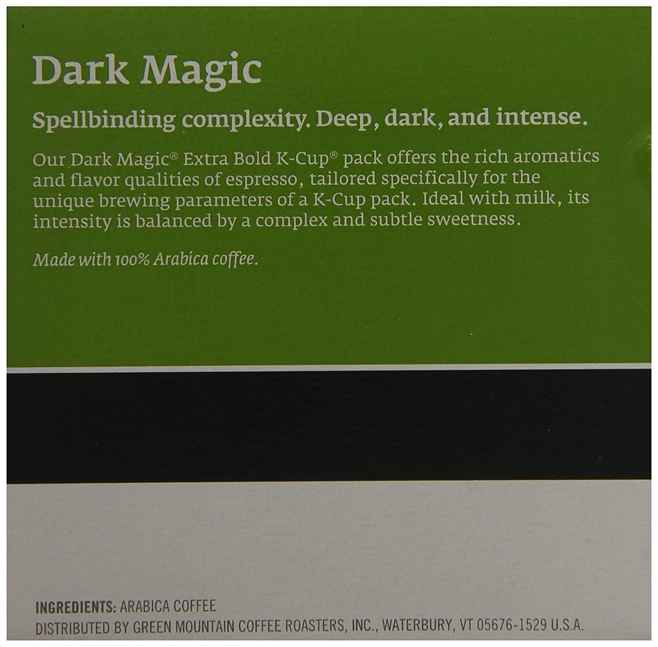 Green Mountain Coffee, Dark Magic (Extra Bold), 96-Count K-Cups for Keurig Brewers N6