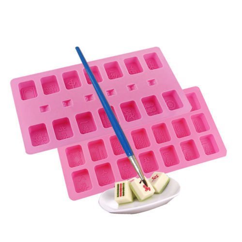 Lariy Chocolate Maker Food-Grade PC /Silicone Chocolate Mold Chinese Mahjong N9