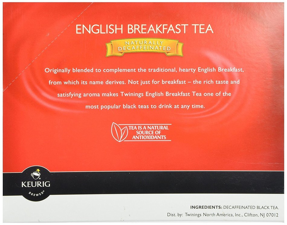 Twinings English Breakfast Tea, Keurig K-Cups, 24 Count N166