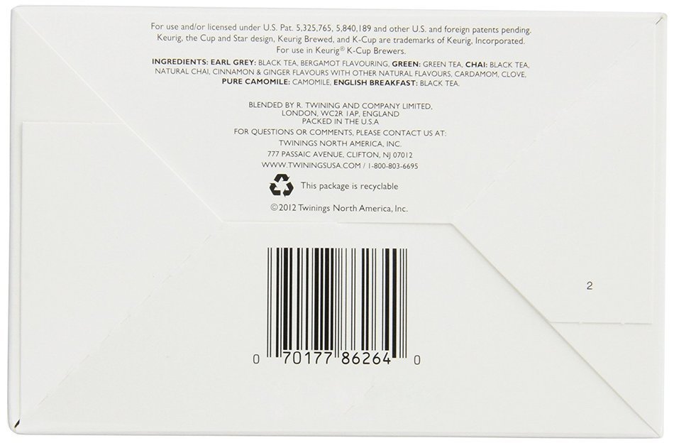 Twinings English Breakfast Tea, Keurig K-Cups, 24 Count N186