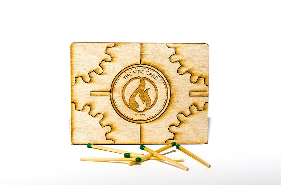 The Fire Card - Start Your Fire With Style - Beautiful Quick Fire Starter For Camping, Fireplace or Backyard Fire...