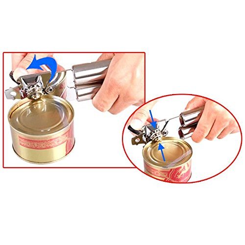 ASDOMO Multifunctional Heavy Duty Stainless Steel Can Bottle Jar Lid Opener Manual Kitchen Tool 1 PCS N6