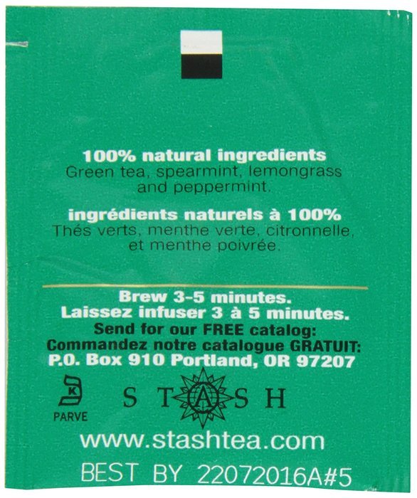 Stash Tea Premium Green Tea, 100 Count Box of Tea Bags in Foil N77