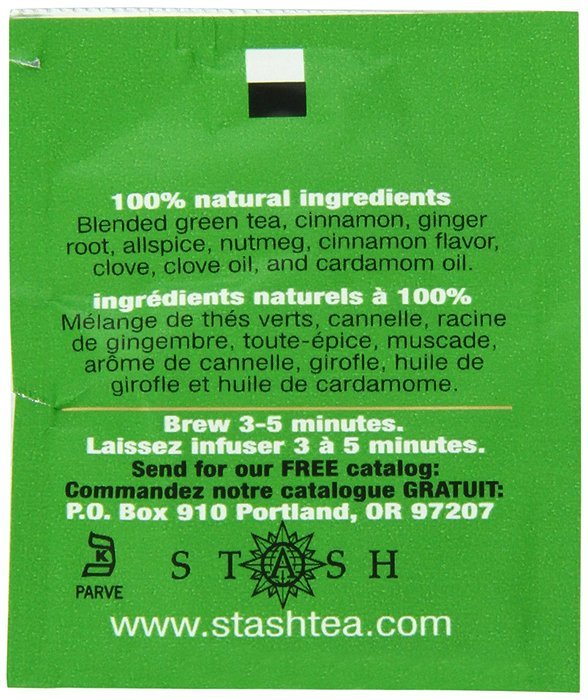 Stash Tea Premium Green Tea, 100 Count Box of Tea Bags in Foil N82
