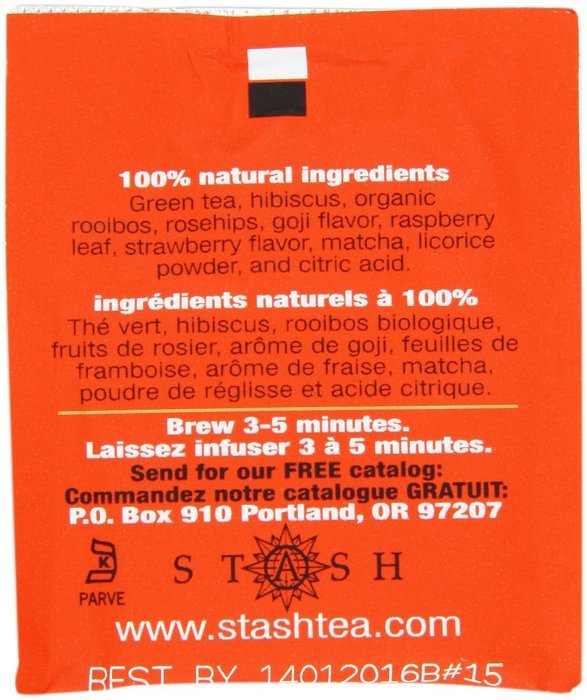 Stash Tea Premium Green Tea, 100 Count Box of Tea Bags in Foil N86
