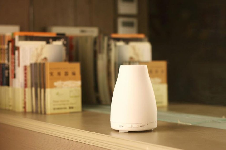 Leewa 100ml Multicolor LED Ultrasonic Portable Air Humidifier Atomizer Essential Oil Diffuser N3