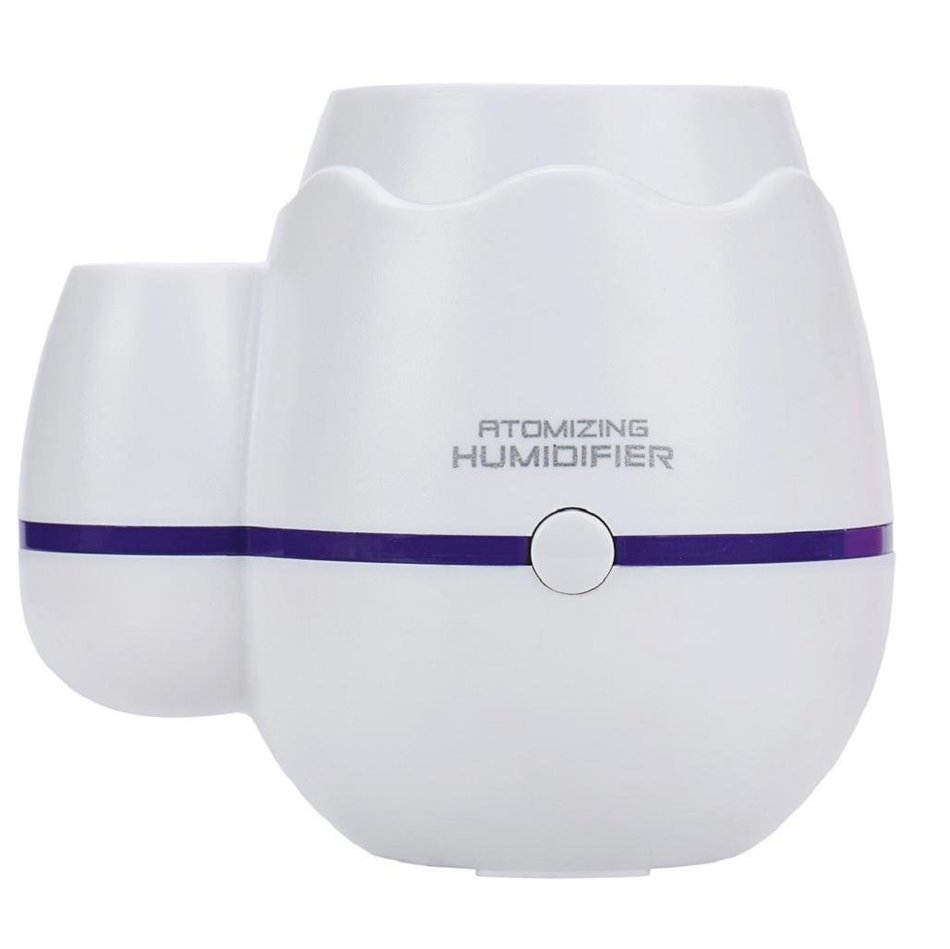 Leewa 300ml USB Ultrasonic Humidifier Portable Aromatherapy Diffuser with LED - ABS Plastic (Blue) N6