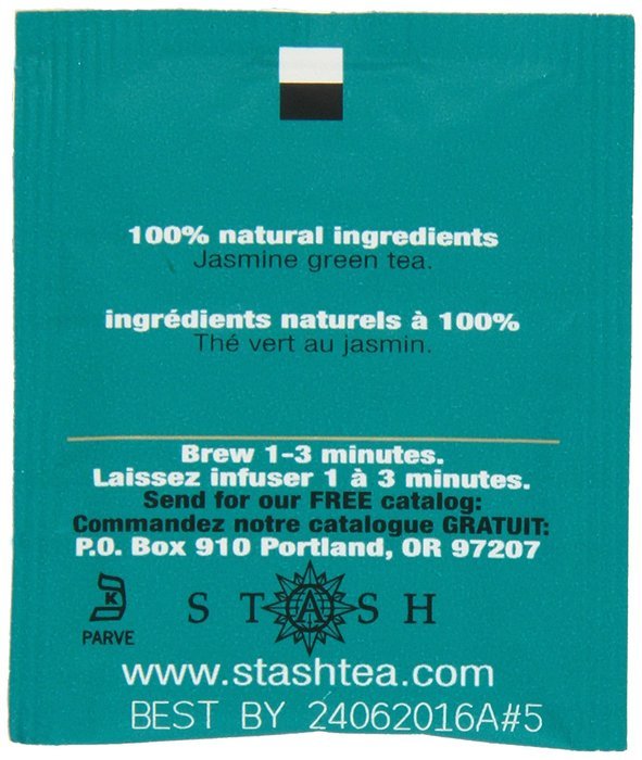 Stash Tea Premium Green Tea, 100 Count Box of Tea Bags in Foil N99