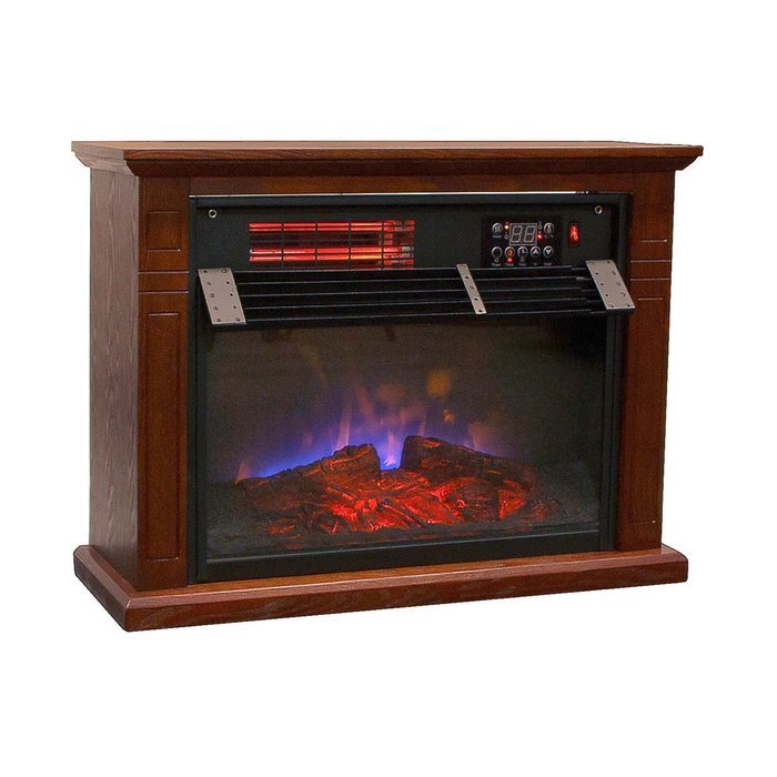 Fanala 1500W Quartz Infrared Electric Fireplace Heater with Remote Function 1800 sq.ft