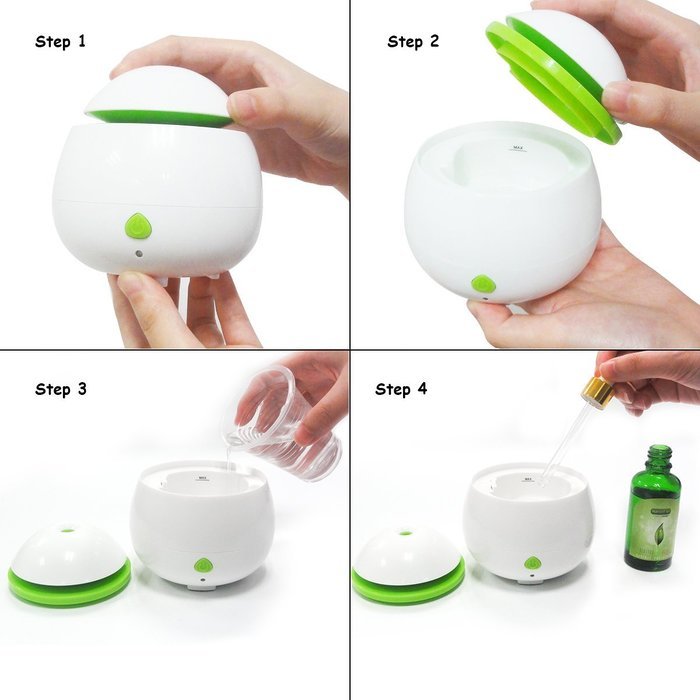 Aromatherapy Essential Oil Diffuser 50ML Portable Cool Mist Ultrasonic Air Aroma Humidifier N3
