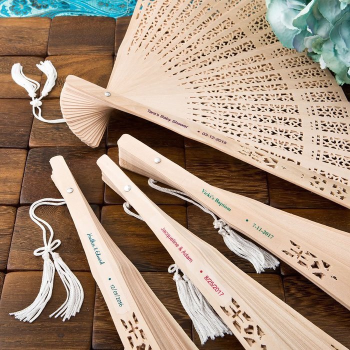Personalized Sandalwood Fans, 40