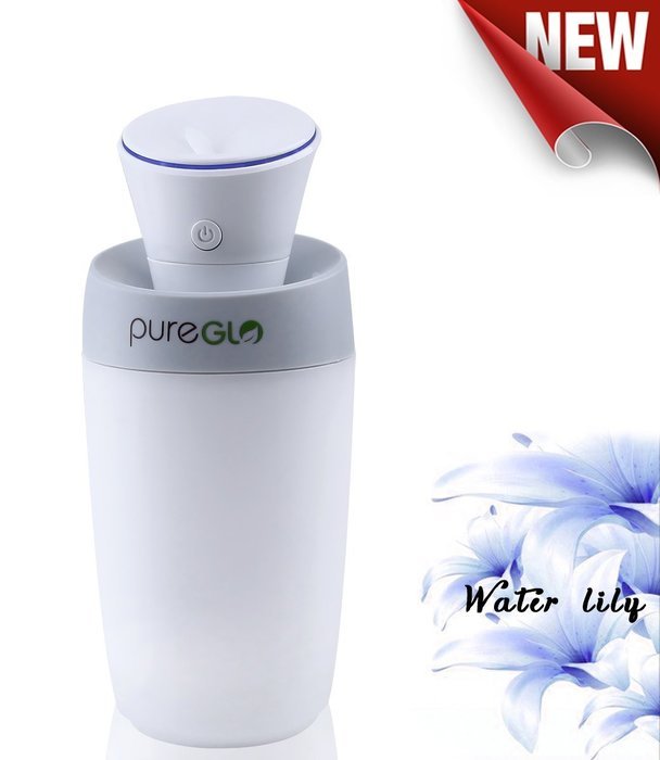 pureGLO USB Mini Humidifier - 250ML Ultrasonic Cool Mist Travel Portable Air Purifier - Quiet Personal Humidifier... N10